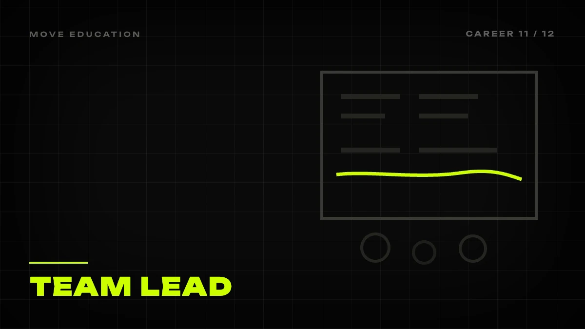 Graphic cover: a weekly plan on a board with a lime marker line, team lead at a marketing agency